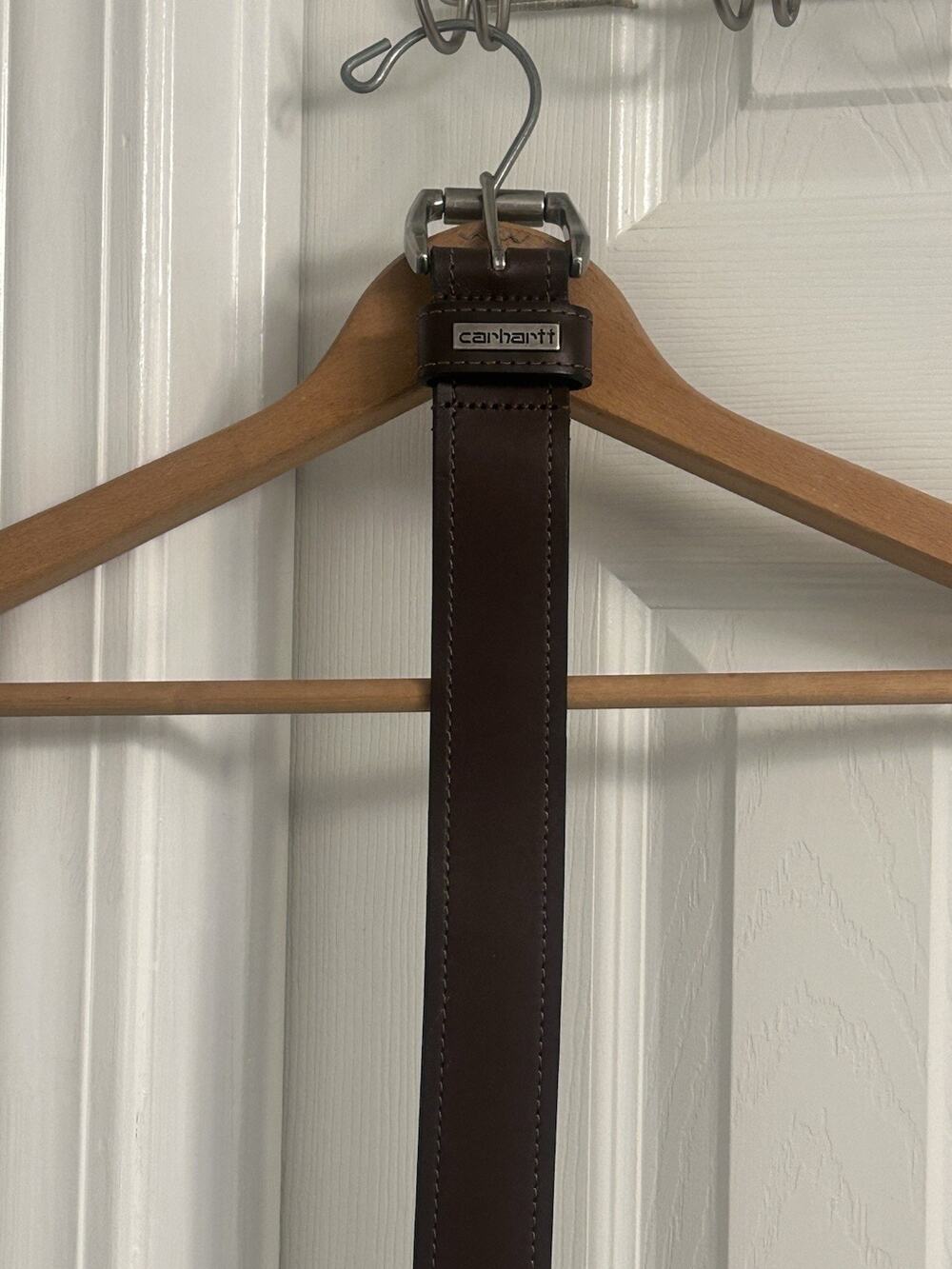 Carhartt Men’s Leather Belt Size 38 Brown Full Grain Leather Western Work Belt